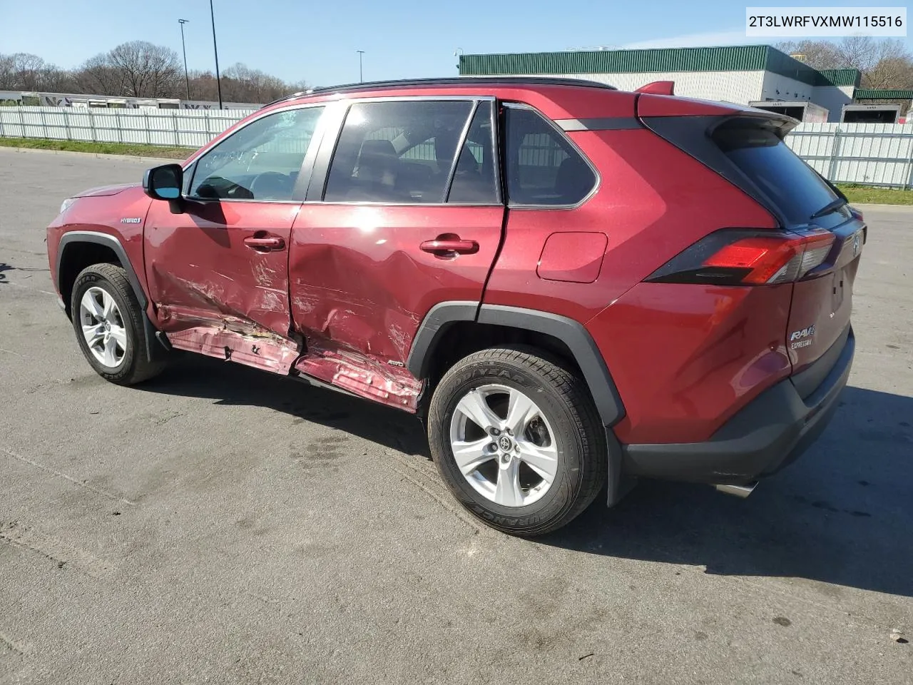 2T3LWRFVXMW115516 2021 Toyota Rav4 Le