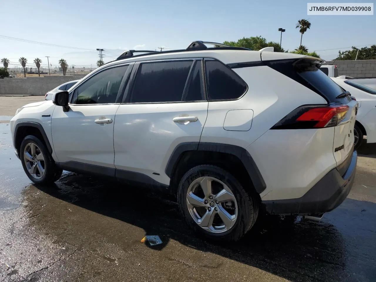 2021 Toyota Rav4 Xle Premium VIN: JTMB6RFV7MD039908 Lot: 53638314