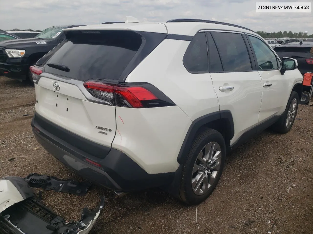 2T3N1RFV4MW160958 2021 Toyota Rav4 Limited