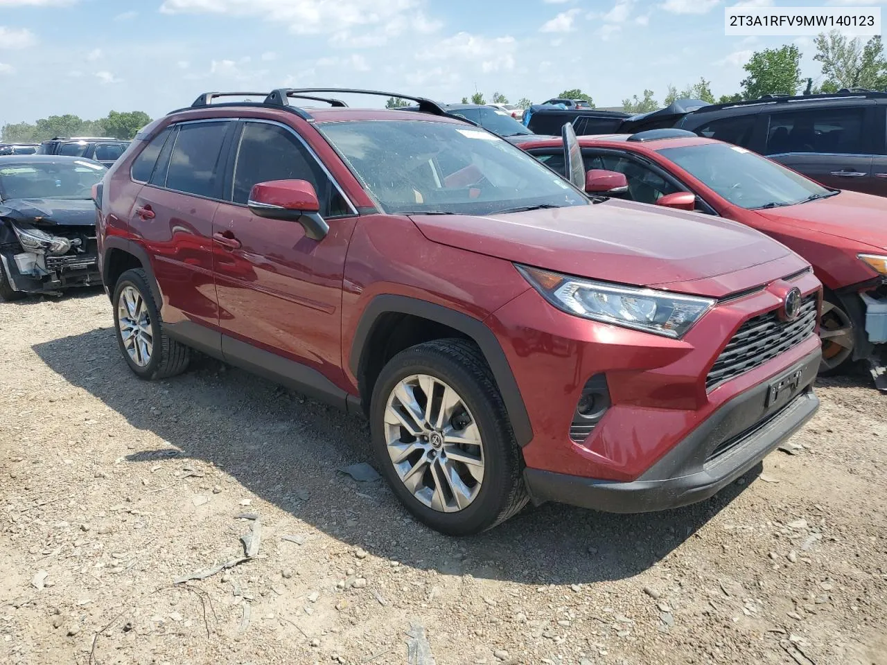 2021 Toyota Rav4 Xle Premium VIN: 2T3A1RFV9MW140123 Lot: 55508884