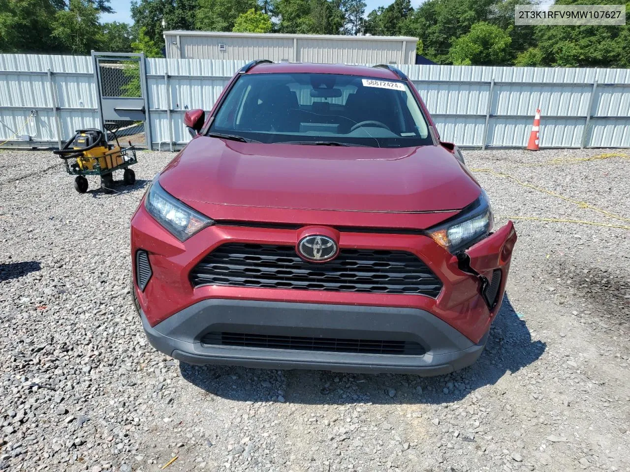 2021 Toyota Rav4 Le VIN: 2T3K1RFV9MW107627 Lot: 58872424