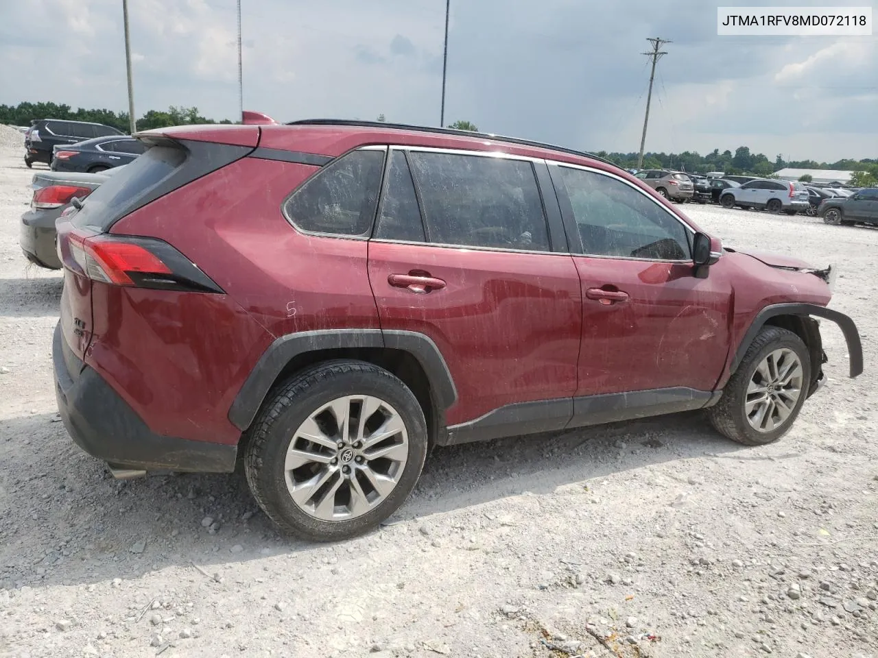 2021 Toyota Rav4 Xle Premium VIN: JTMA1RFV8MD072118 Lot: 59033664