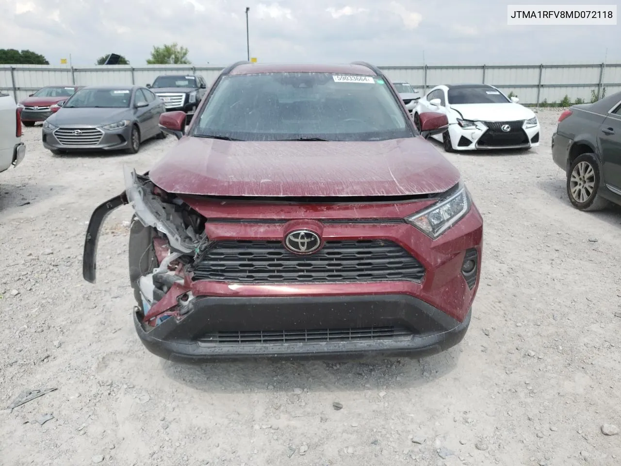 2021 Toyota Rav4 Xle Premium VIN: JTMA1RFV8MD072118 Lot: 59033664