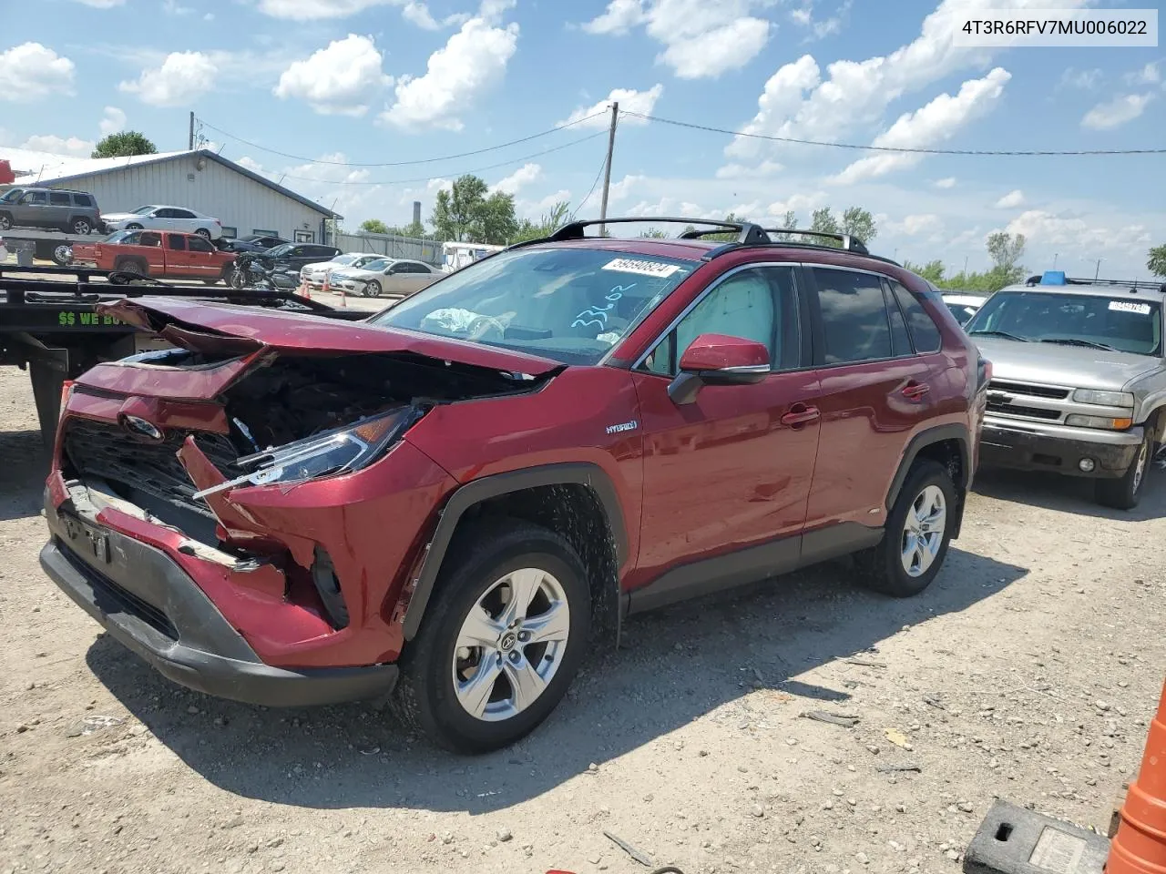 4T3R6RFV7MU006022 2021 Toyota Rav4 Xle