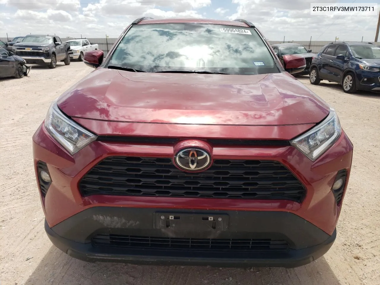 2021 Toyota Rav4 Xle Premium VIN: 2T3C1RFV3MW173711 Lot: 59904824