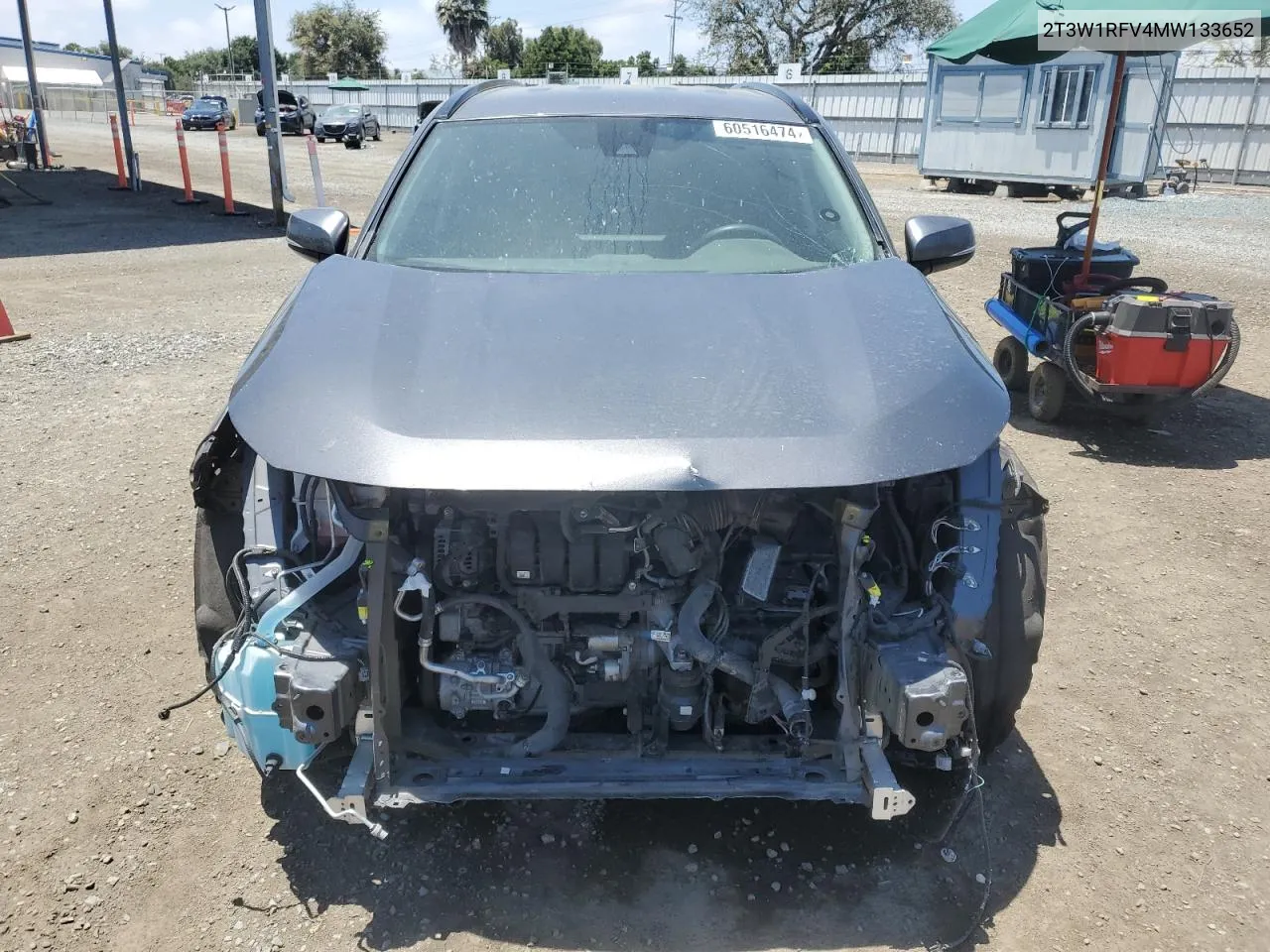 2T3W1RFV4MW133652 2021 Toyota Rav4 Xle