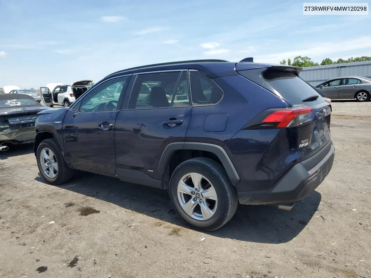 2T3RWRFV4MW120298 2021 Toyota Rav4 Xle