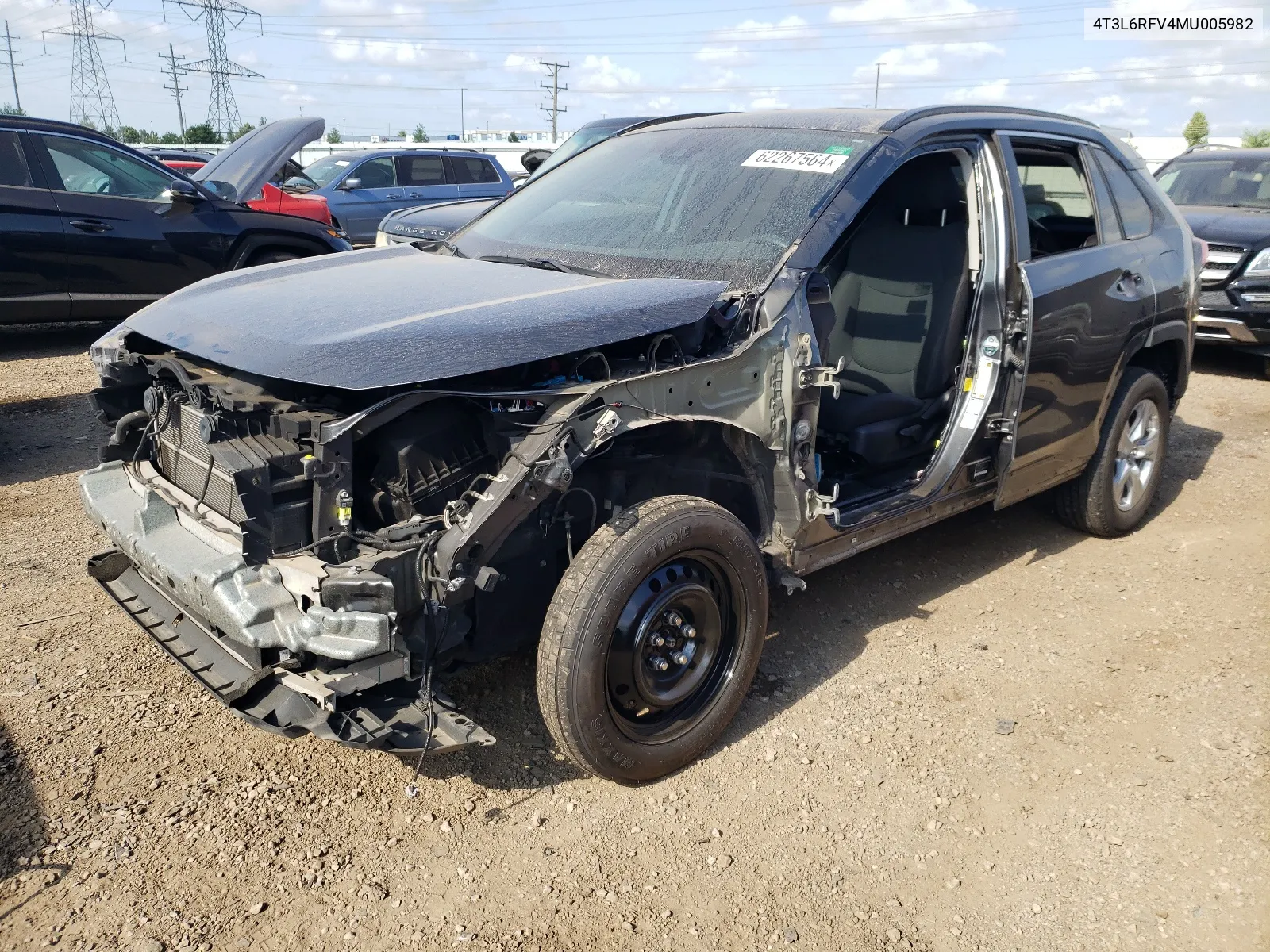 4T3L6RFV4MU005982 2021 Toyota Rav4 Le