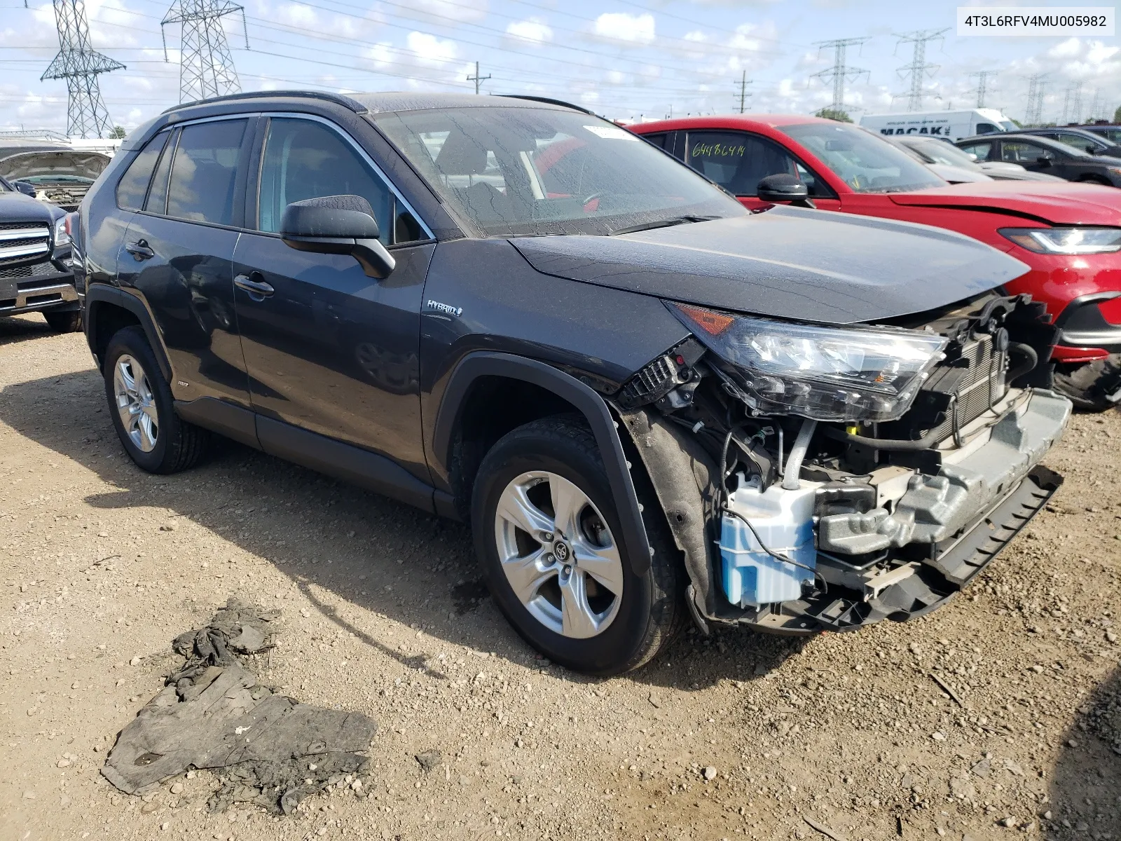 4T3L6RFV4MU005982 2021 Toyota Rav4 Le