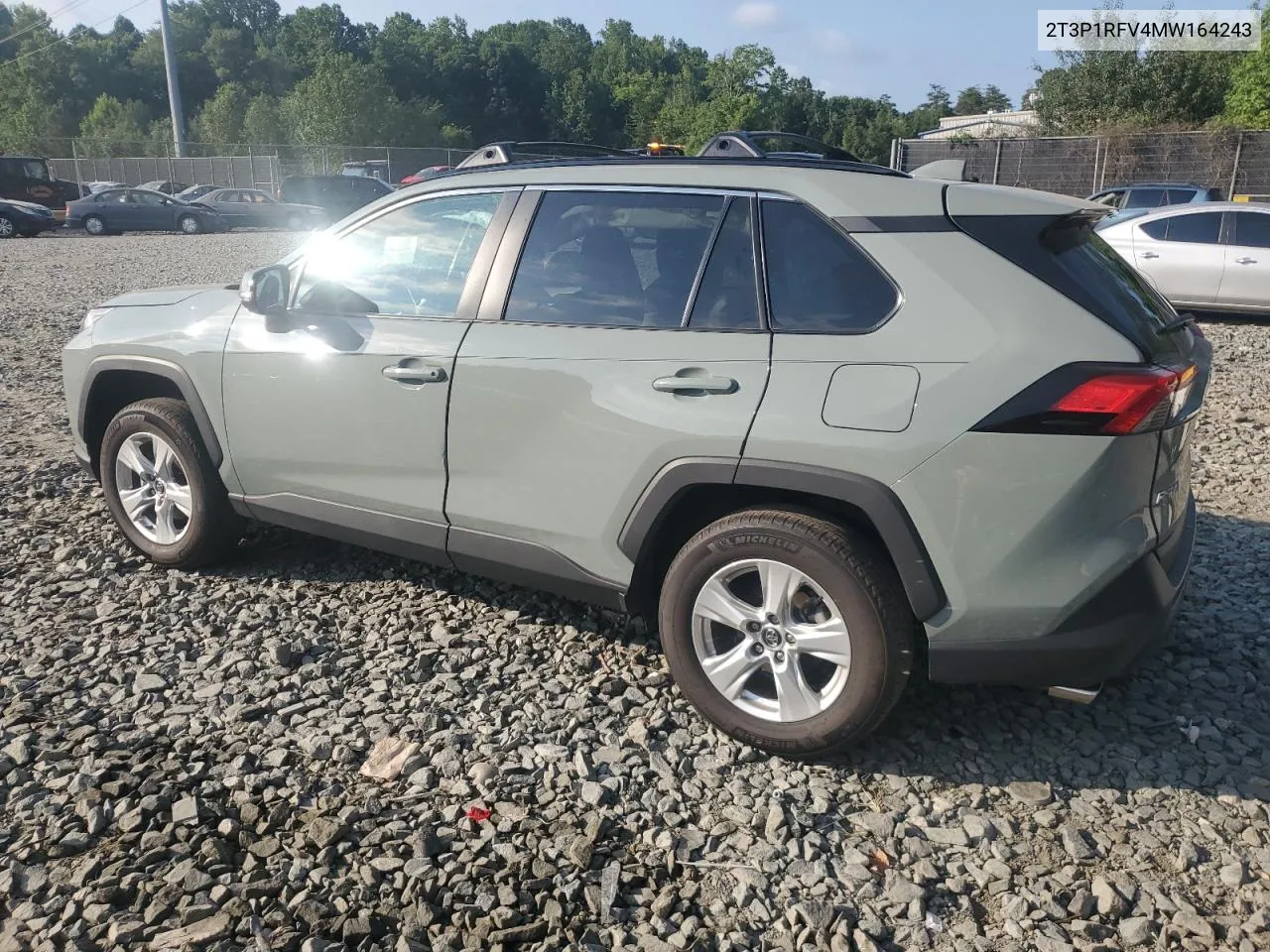 2021 Toyota Rav4 Xle VIN: 2T3P1RFV4MW164243 Lot: 62291584