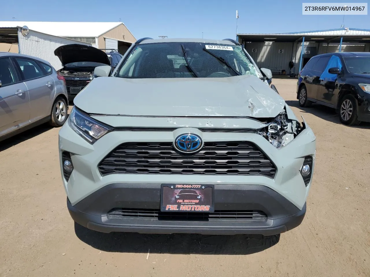 2T3R6RFV6MW014967 2021 Toyota Rav4 Xle