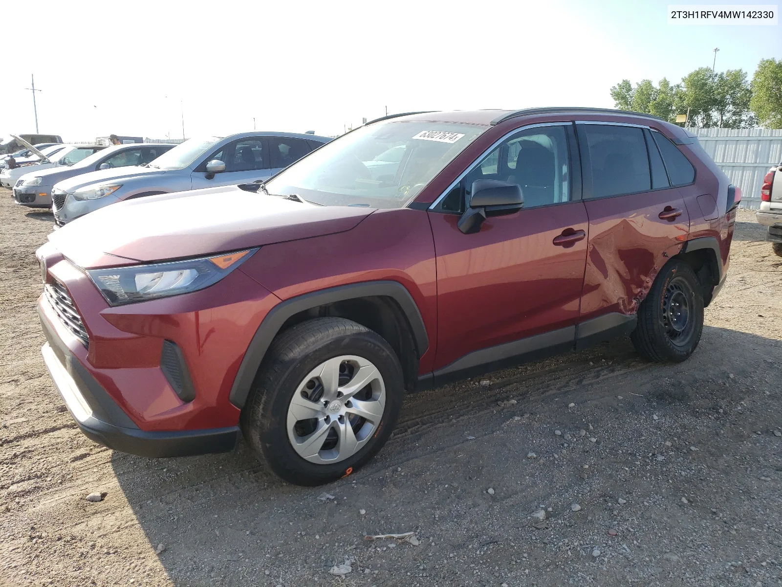 2021 Toyota Rav4 Le VIN: 2T3H1RFV4MW142330 Lot: 63027674