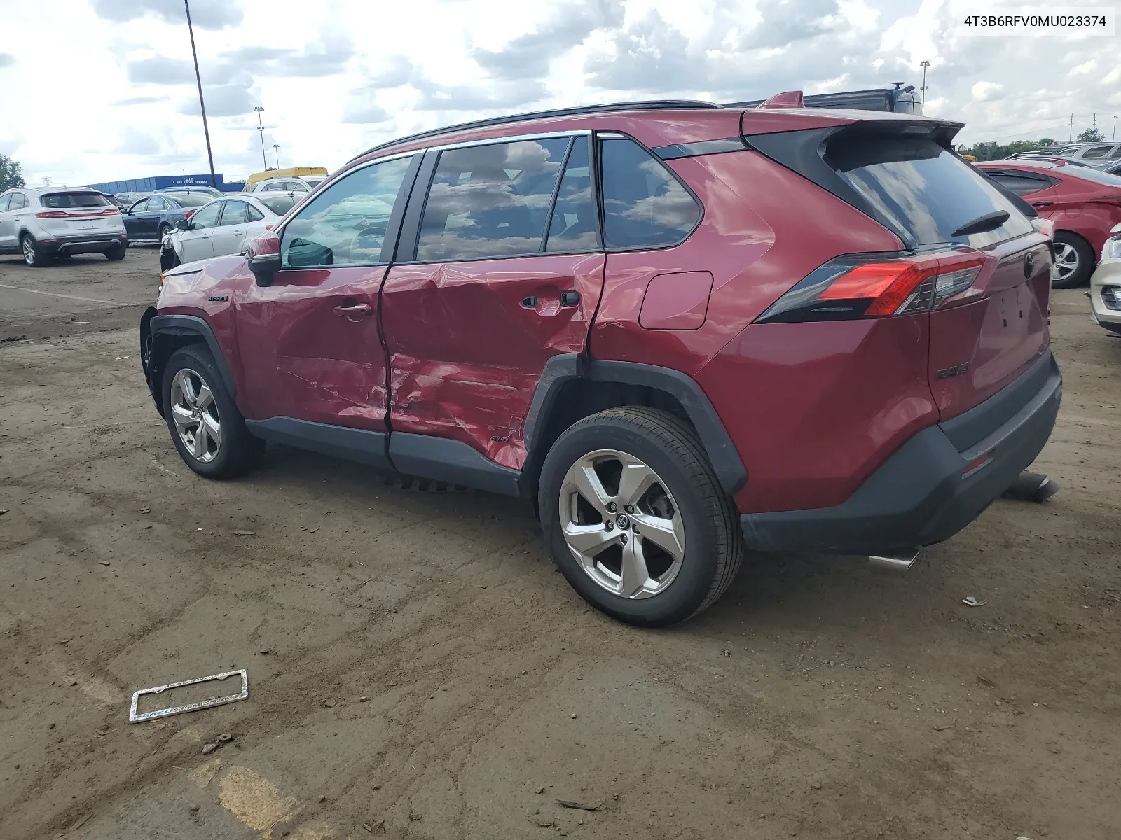 2021 Toyota Rav4 Xle Premium VIN: 4T3B6RFV0MU023374 Lot: 63601844