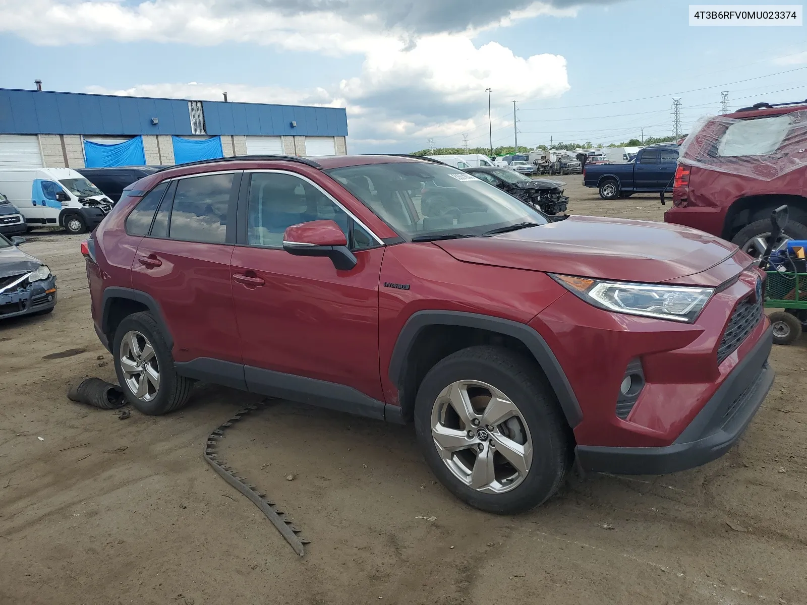 2021 Toyota Rav4 Xle Premium VIN: 4T3B6RFV0MU023374 Lot: 63601844