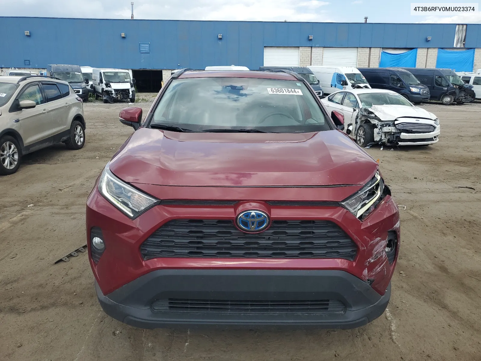 2021 Toyota Rav4 Xle Premium VIN: 4T3B6RFV0MU023374 Lot: 63601844