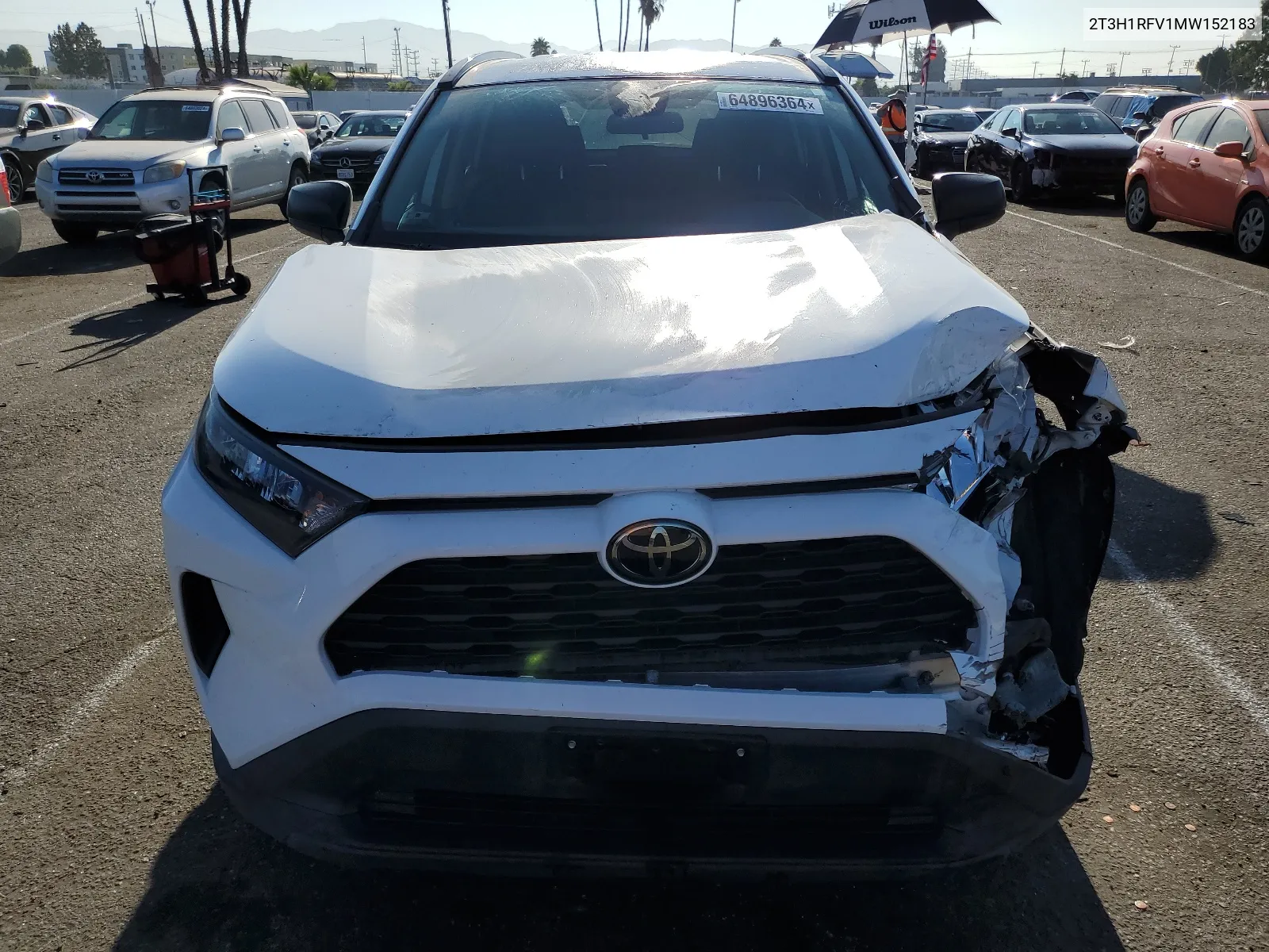 2021 Toyota Rav4 Le VIN: 2T3H1RFV1MW152183 Lot: 64896364