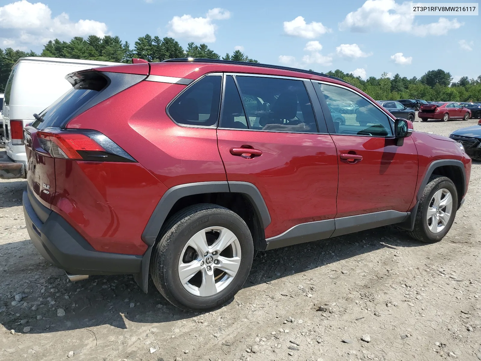 2T3P1RFV8MW216117 2021 Toyota Rav4 Xle