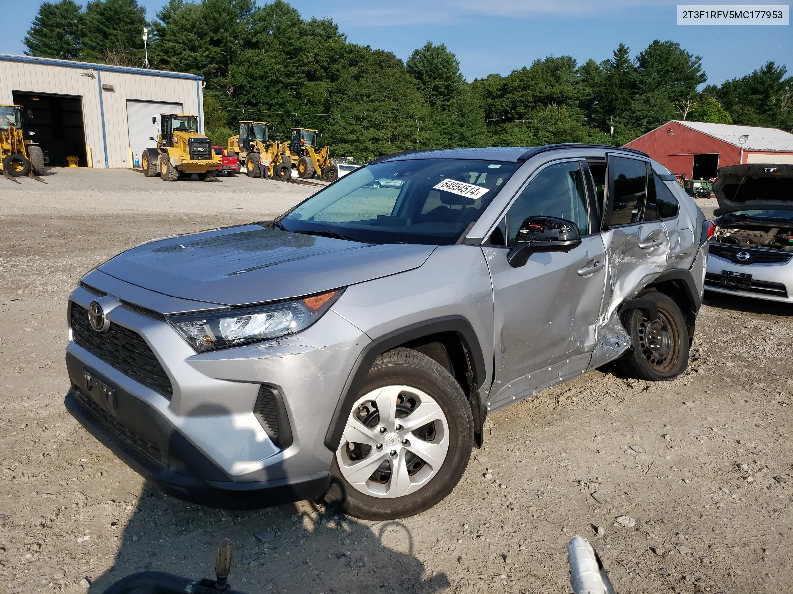 2021 Toyota Rav4 Le VIN: 2T3F1RFV5MC177953 Lot: 64954514