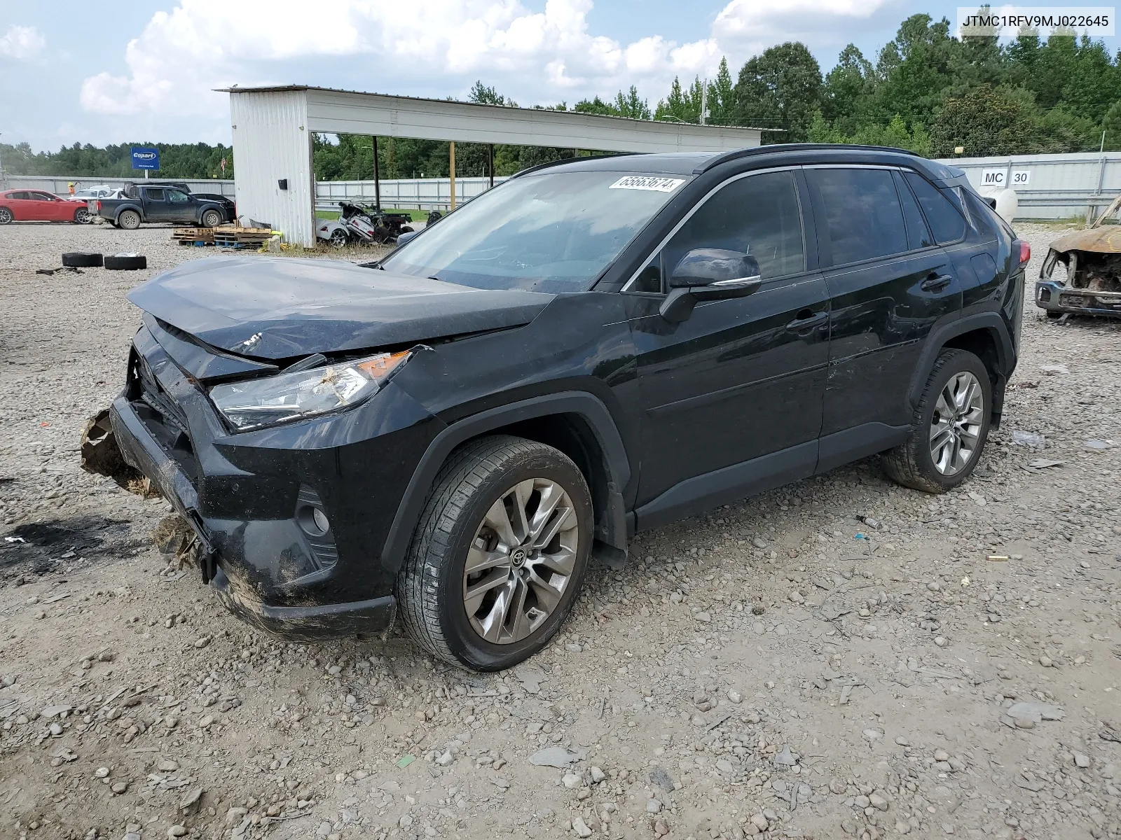 JTMC1RFV9MJ022645 2021 Toyota Rav4 Xle Premium