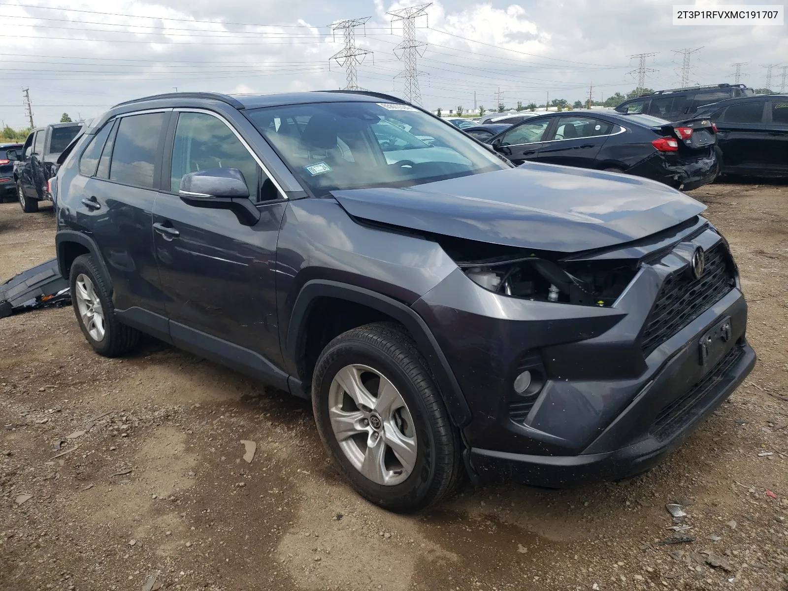 2T3P1RFVXMC191707 2021 Toyota Rav4 Xle