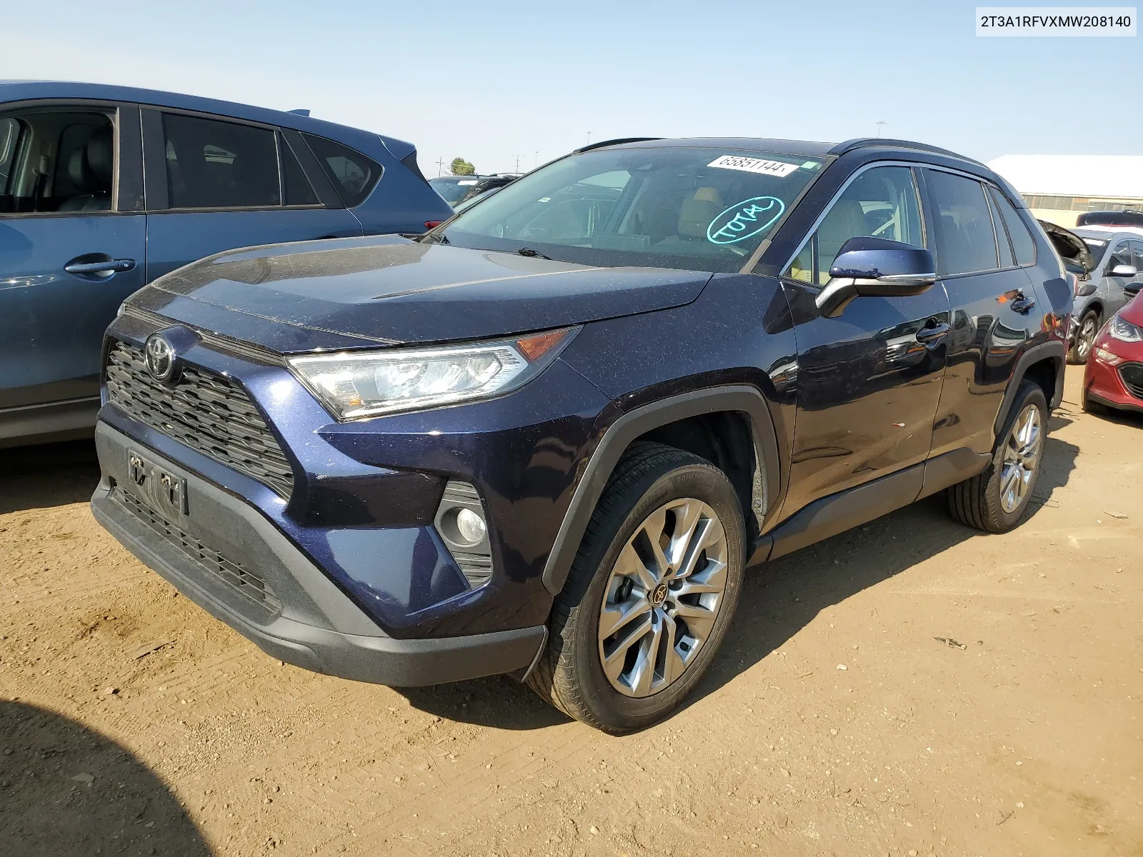 2021 Toyota Rav4 Xle Premium VIN: 2T3A1RFVXMW208140 Lot: 65851144