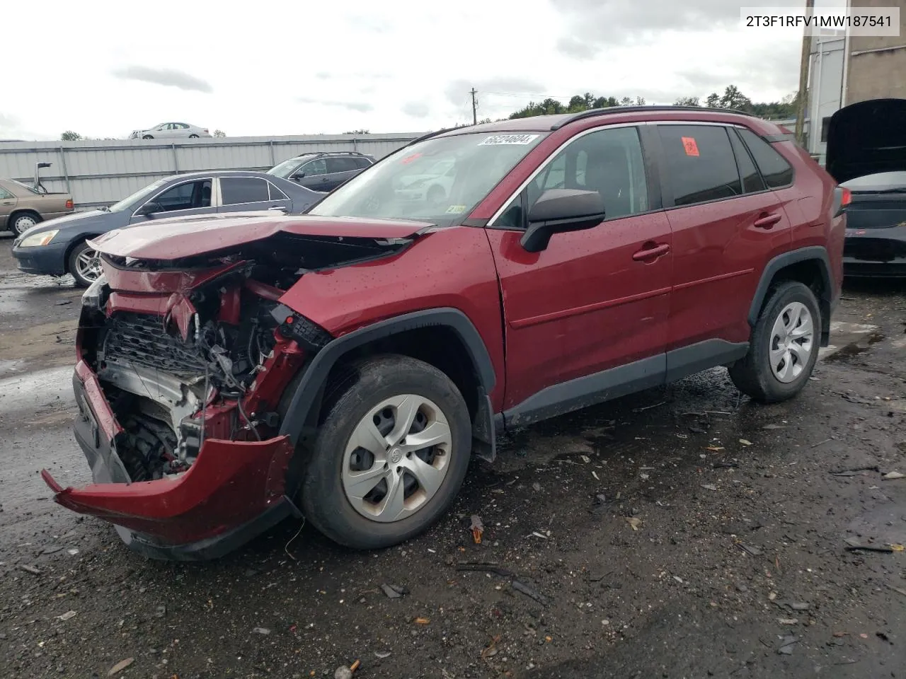 2021 Toyota Rav4 Le VIN: 2T3F1RFV1MW187541 Lot: 66224604