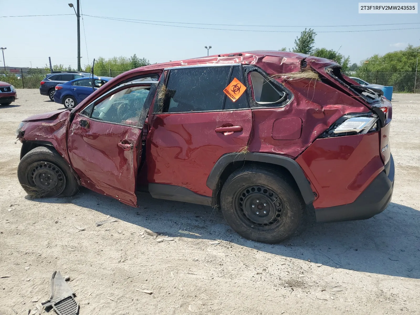 2021 Toyota Rav4 Le VIN: 2T3F1RFV2MW243535 Lot: 66240054