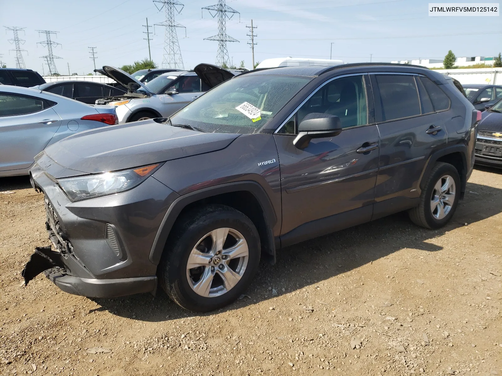 JTMLWRFV5MD125142 2021 Toyota Rav4 Le