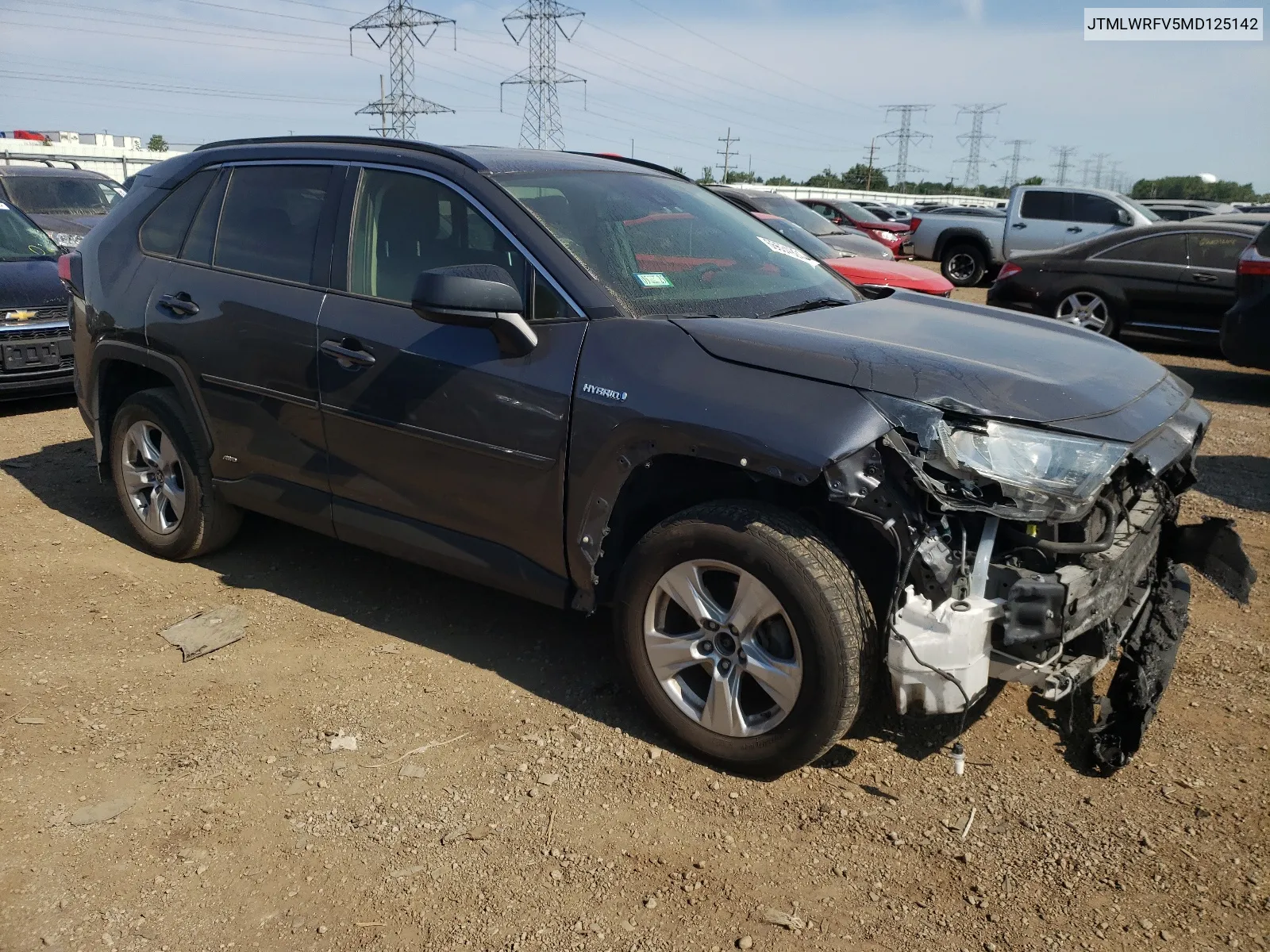 2021 Toyota Rav4 Le VIN: JTMLWRFV5MD125142 Lot: 66634924