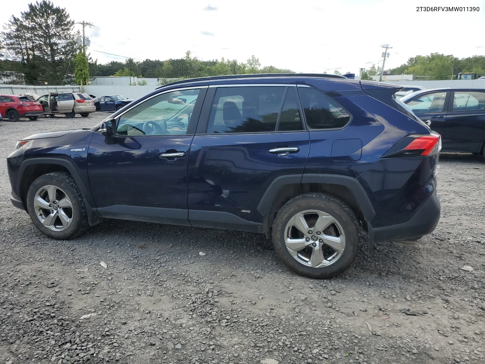 2021 Toyota Rav4 Limited VIN: 2T3D6RFV3MW011390 Lot: 66933304