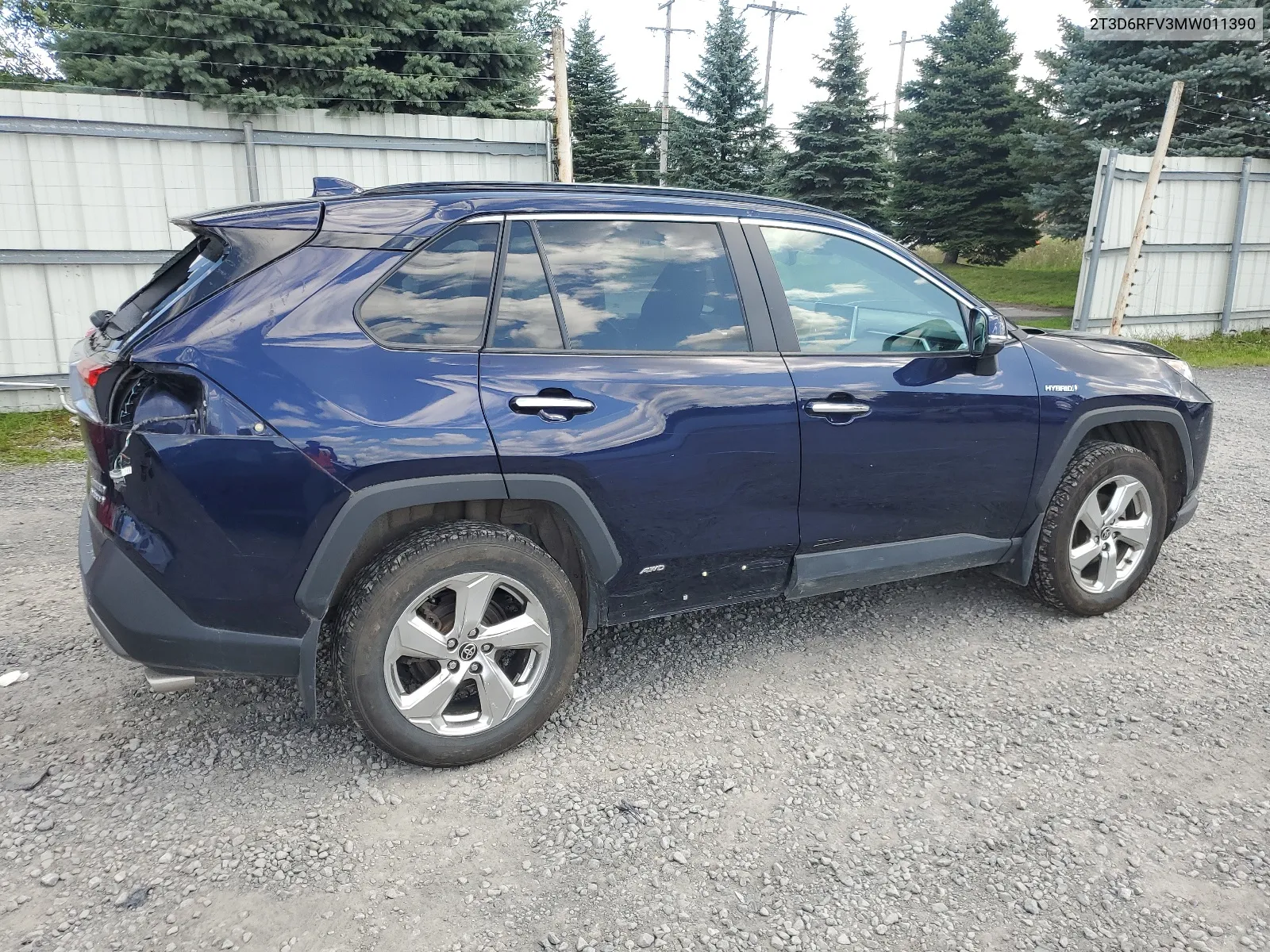 2021 Toyota Rav4 Limited VIN: 2T3D6RFV3MW011390 Lot: 66933304