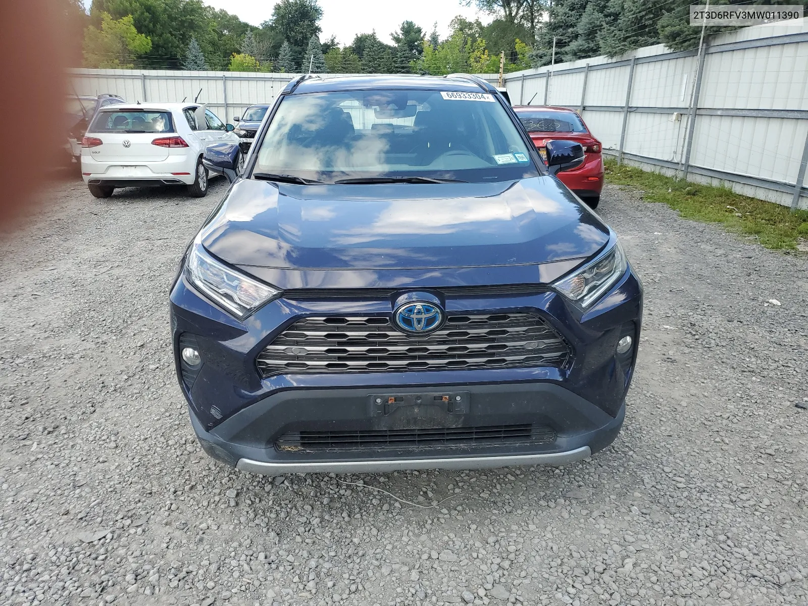 2021 Toyota Rav4 Limited VIN: 2T3D6RFV3MW011390 Lot: 66933304