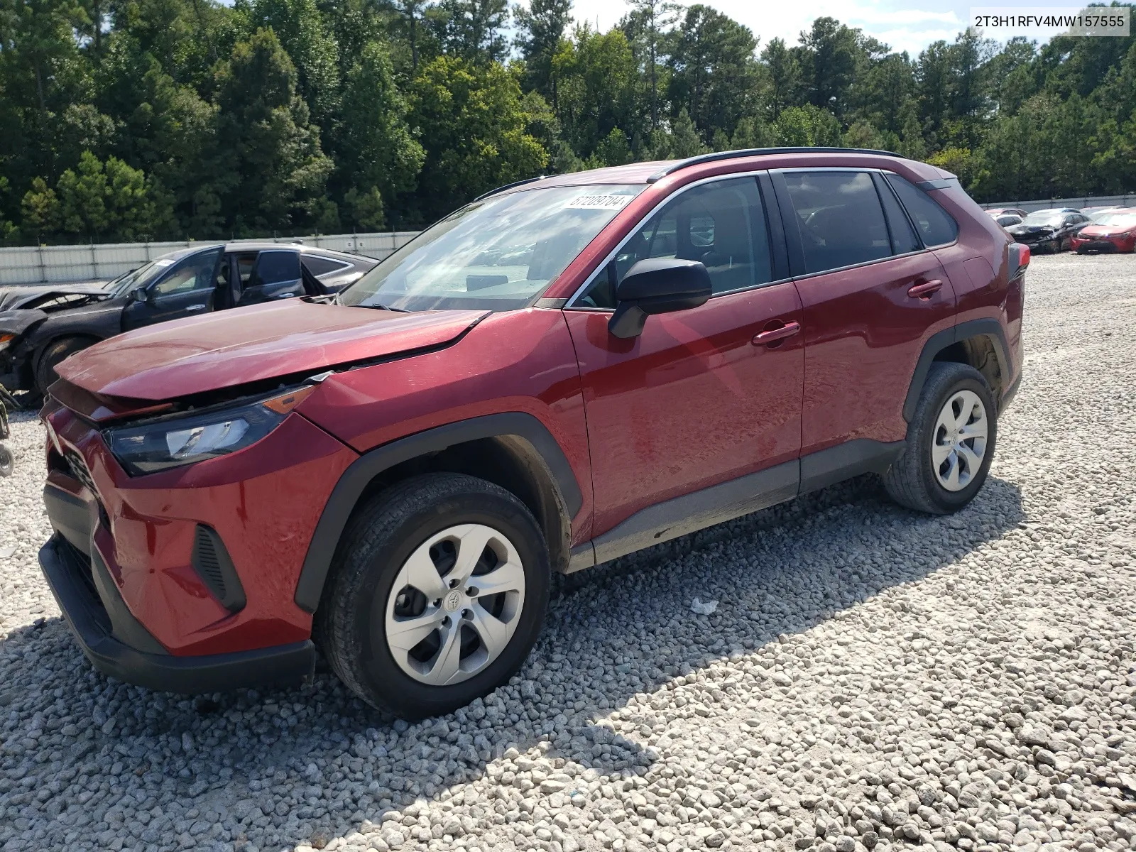 2021 Toyota Rav4 Le VIN: 2T3H1RFV4MW157555 Lot: 67209704