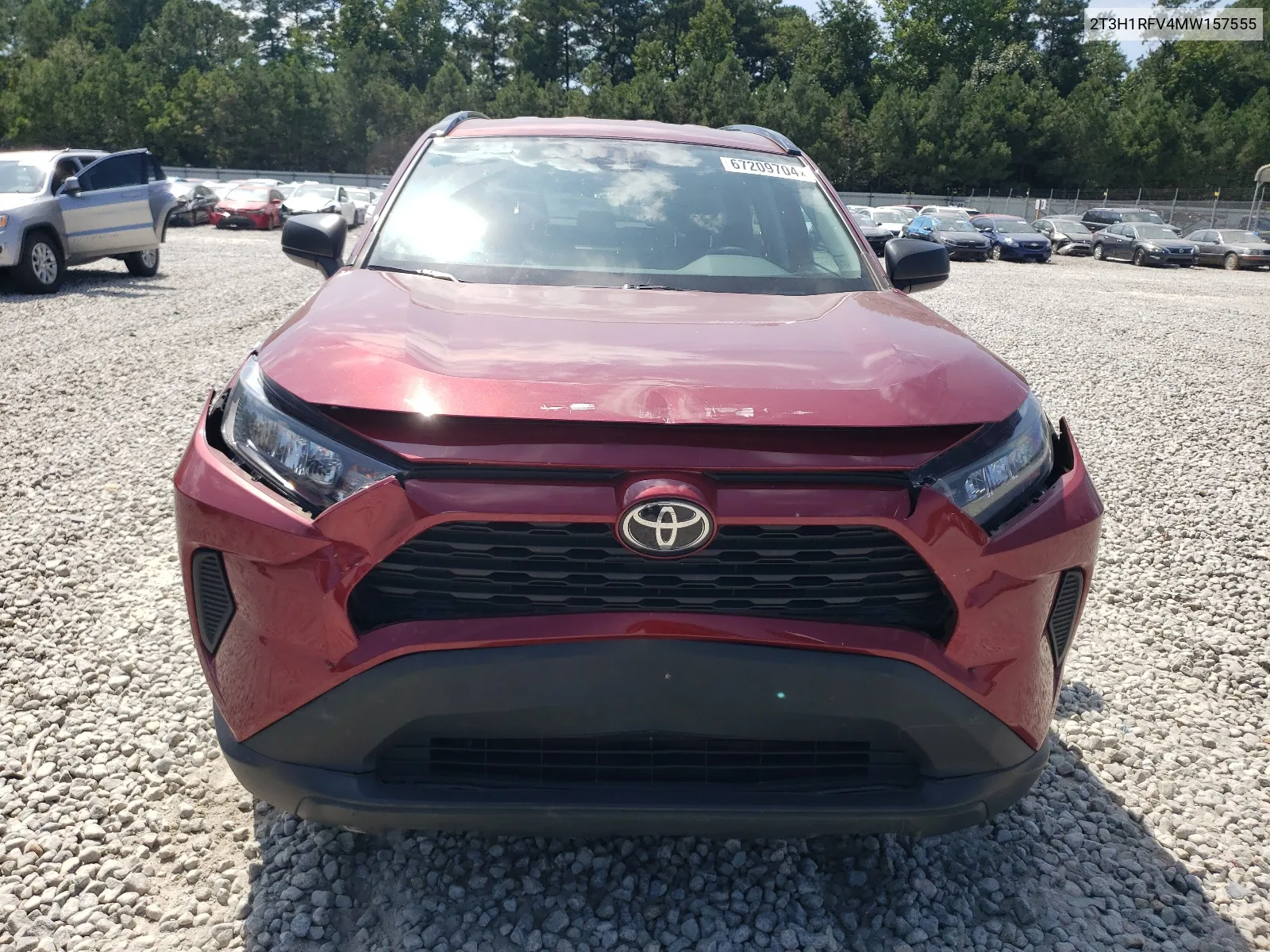 2021 Toyota Rav4 Le VIN: 2T3H1RFV4MW157555 Lot: 67209704