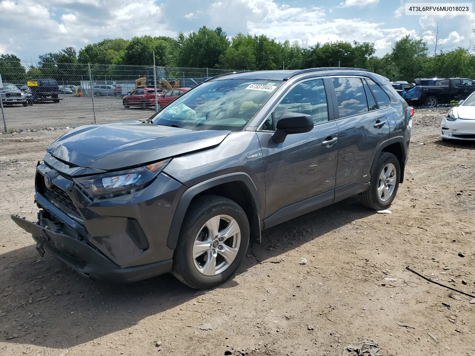 2021 Toyota Rav4 Le VIN: 4T3L6RFV6MU018023 Lot: 67337044