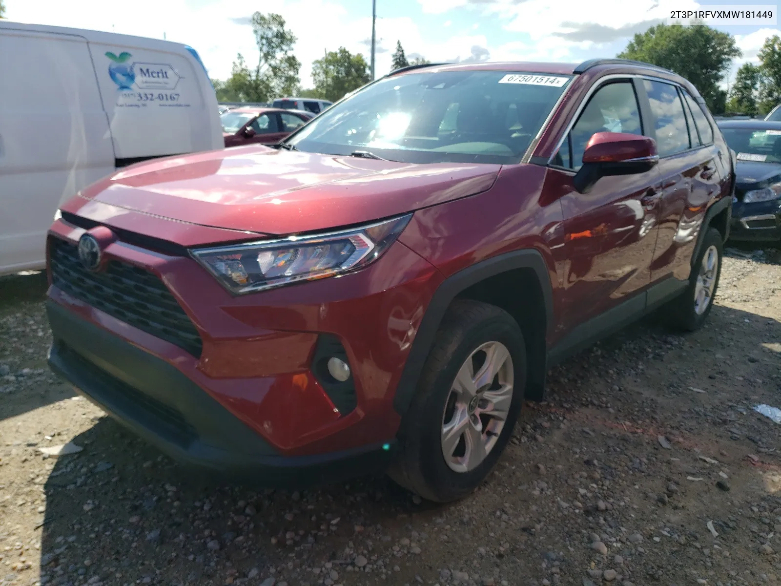 2T3P1RFVXMW181449 2021 Toyota Rav4 Xle