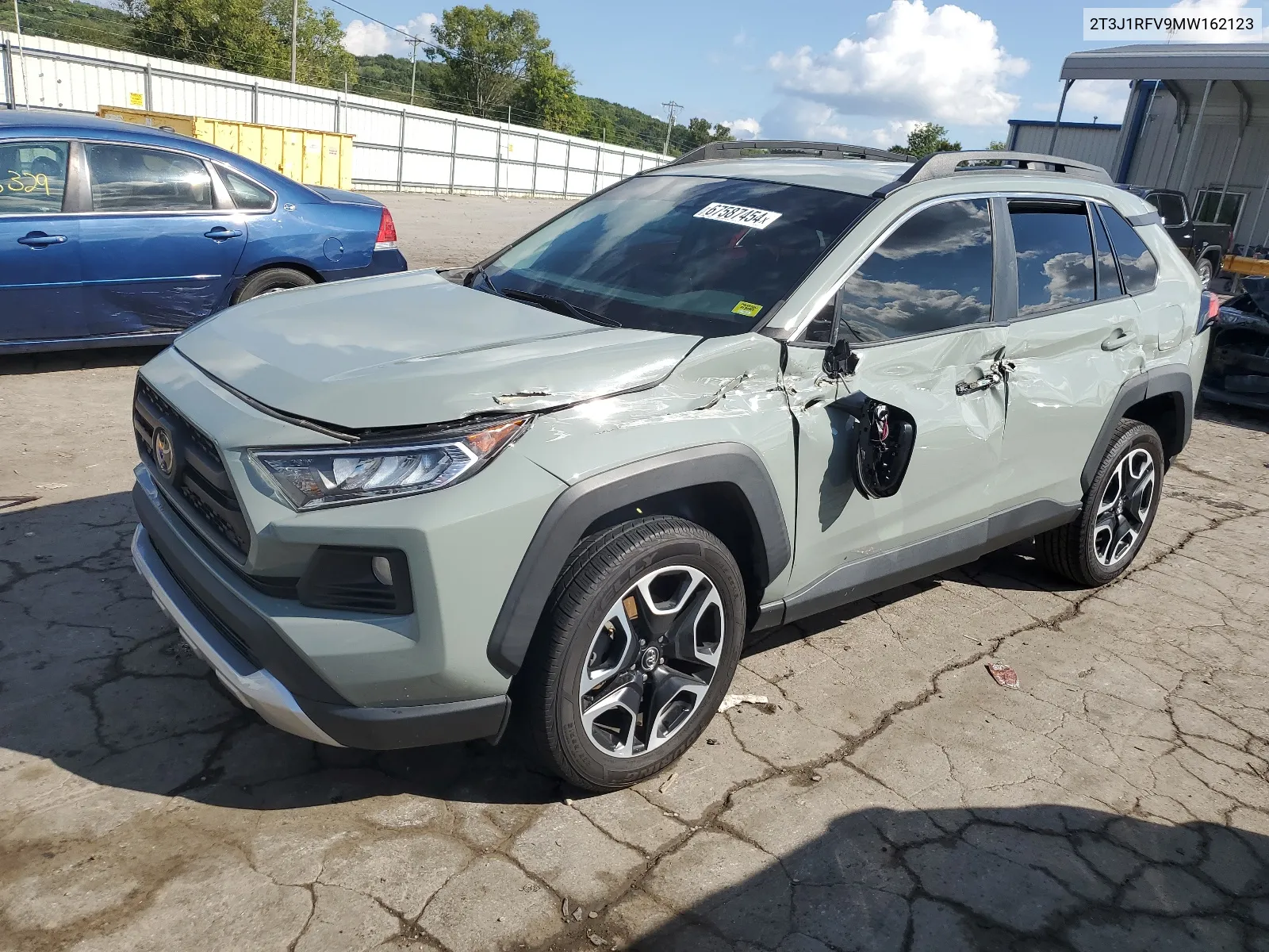 2021 Toyota Rav4 Adventure VIN: 2T3J1RFV9MW162123 Lot: 67587454