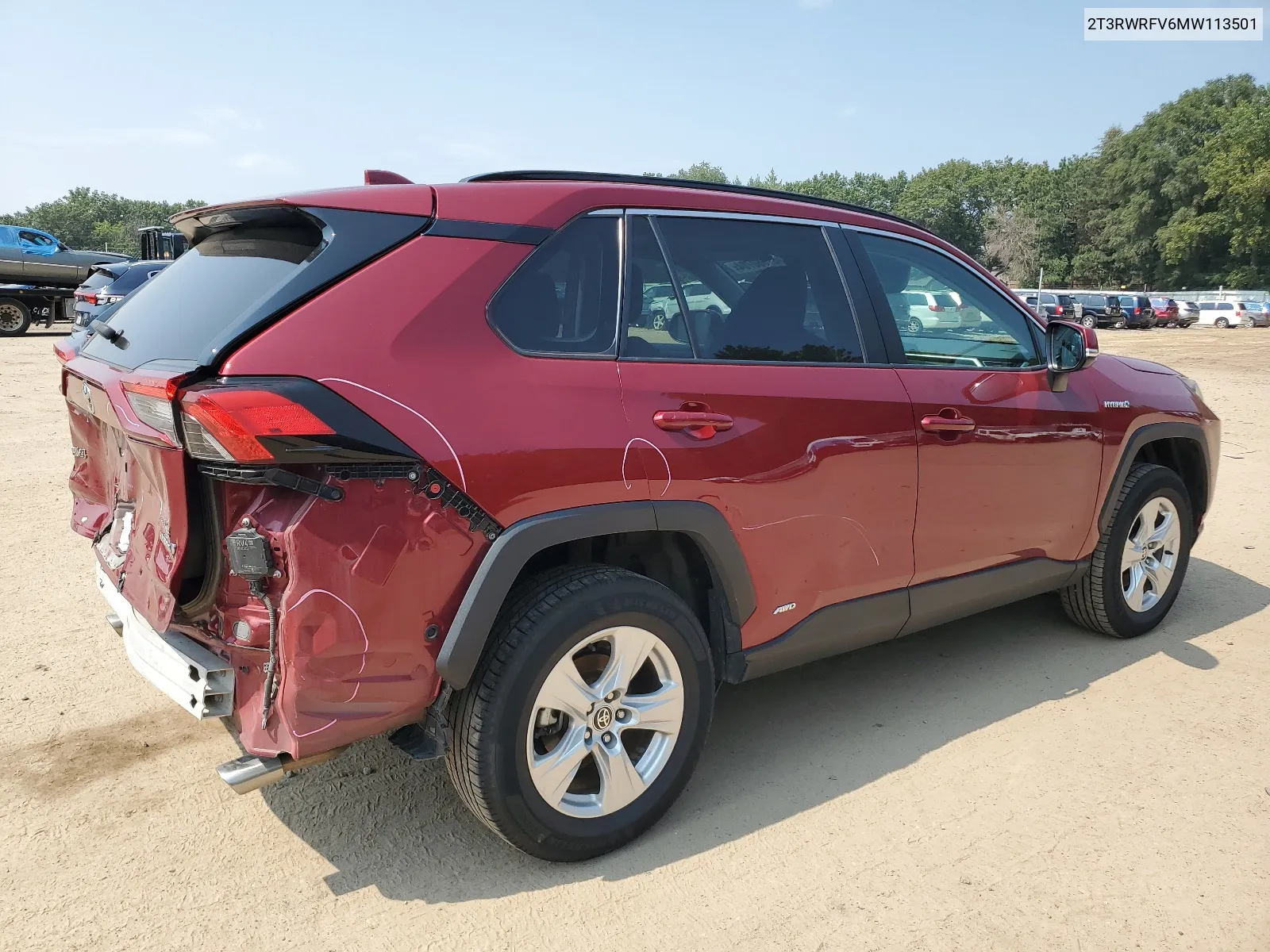 2021 Toyota Rav4 Xle VIN: 2T3RWRFV6MW113501 Lot: 67660704