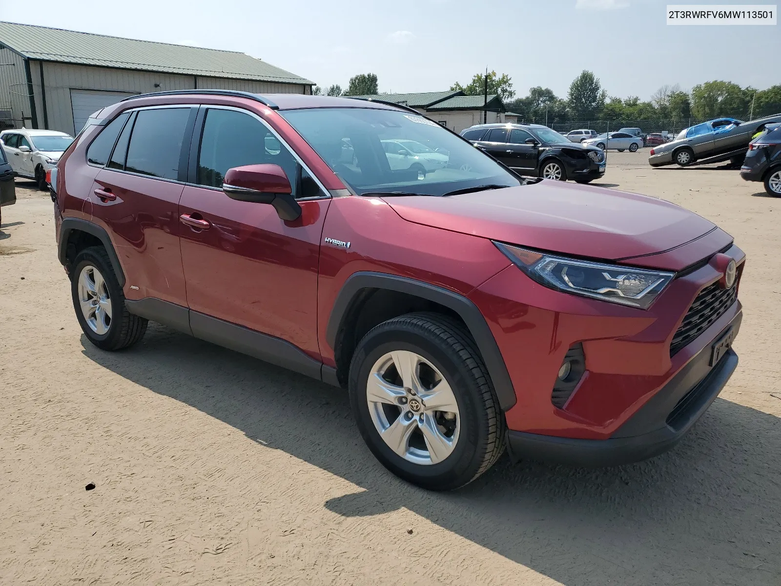 2T3RWRFV6MW113501 2021 Toyota Rav4 Xle