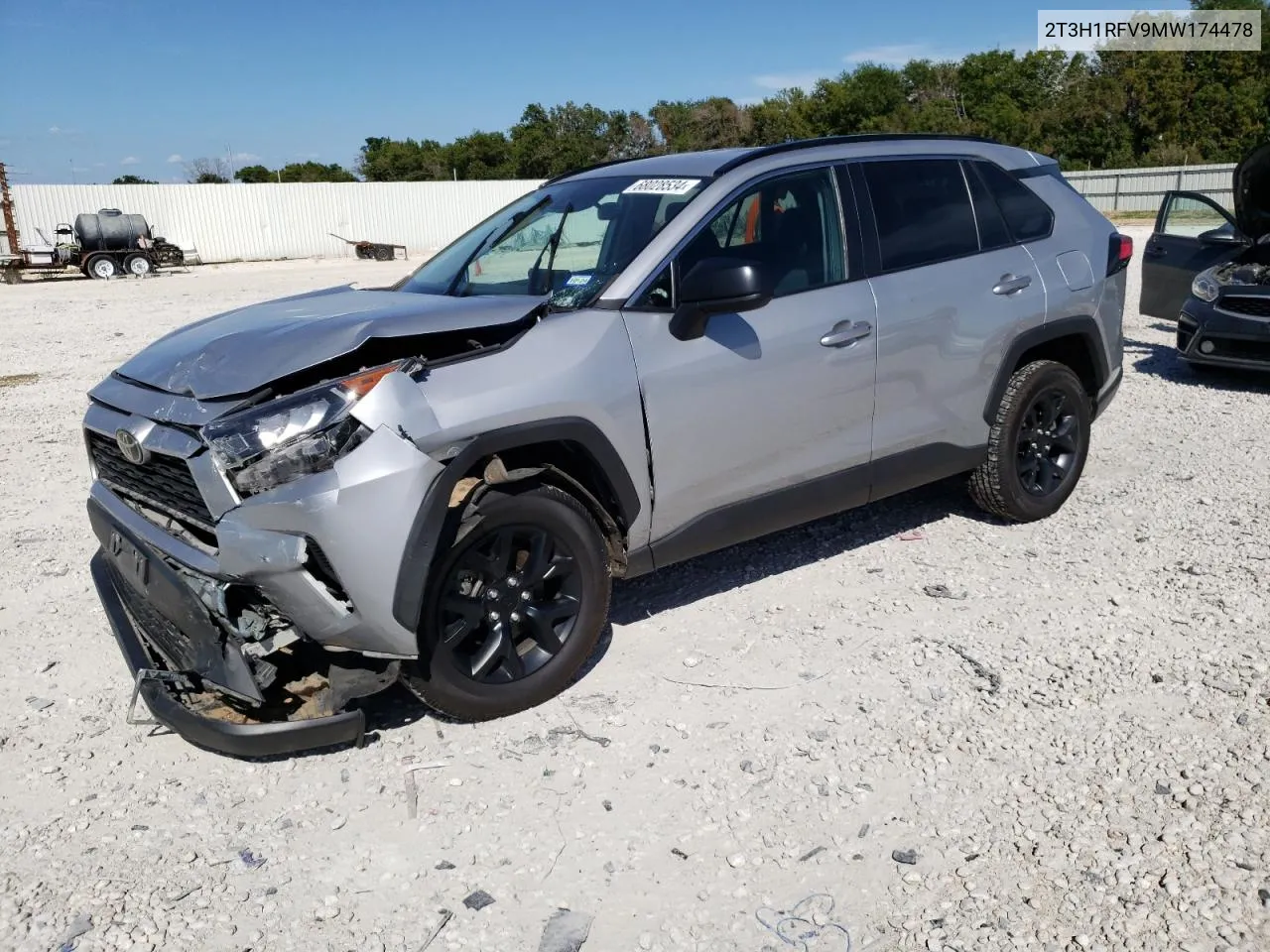 2021 Toyota Rav4 Le VIN: 2T3H1RFV9MW174478 Lot: 68028534