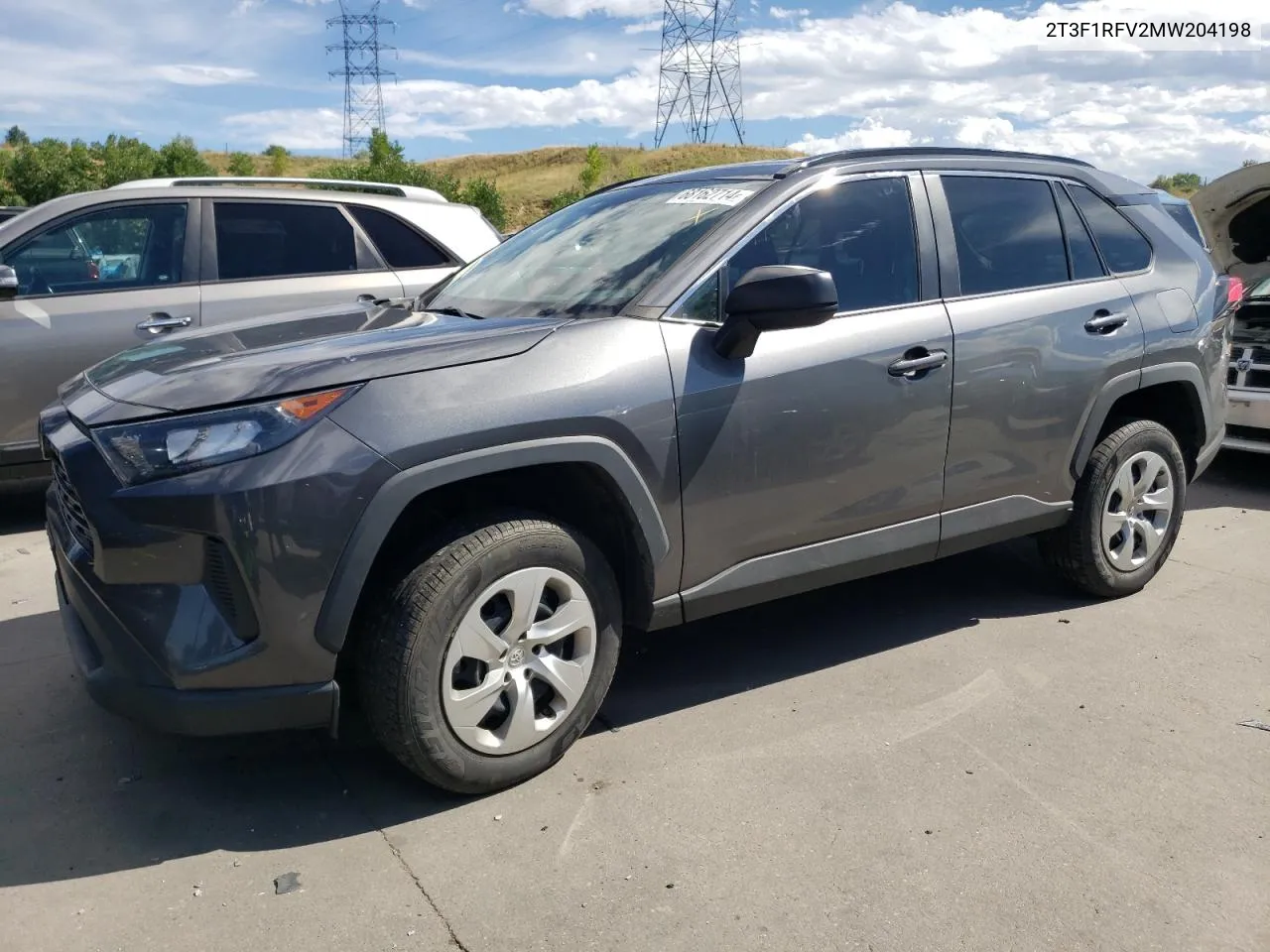 2021 Toyota Rav4 Le VIN: 2T3F1RFV2MW204198 Lot: 68162714