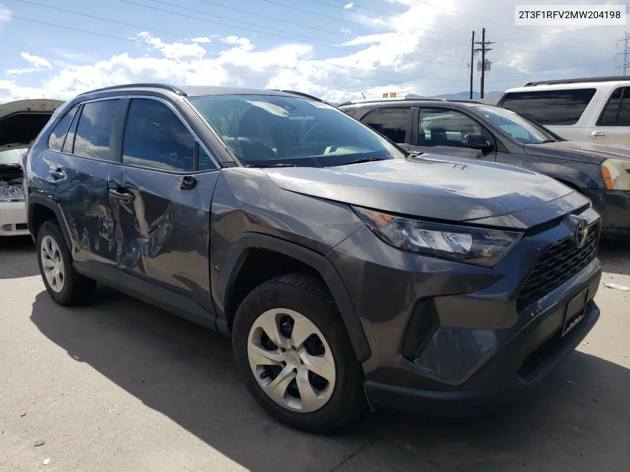 2021 Toyota Rav4 Le VIN: 2T3F1RFV2MW204198 Lot: 68162714