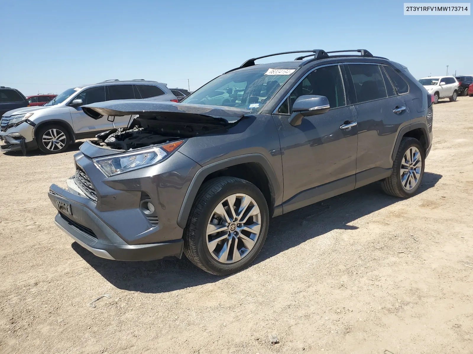 2T3Y1RFV1MW173714 2021 Toyota Rav4 Limited