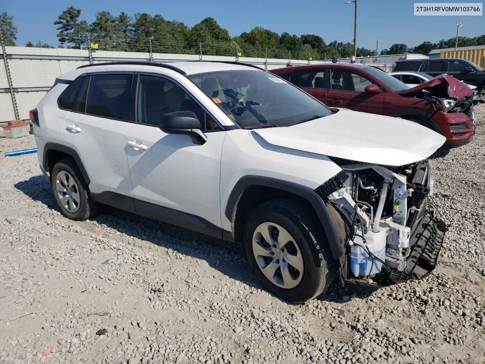 2021 Toyota Rav4 Le VIN: 2T3H1RFV0MW103766 Lot: 68568474