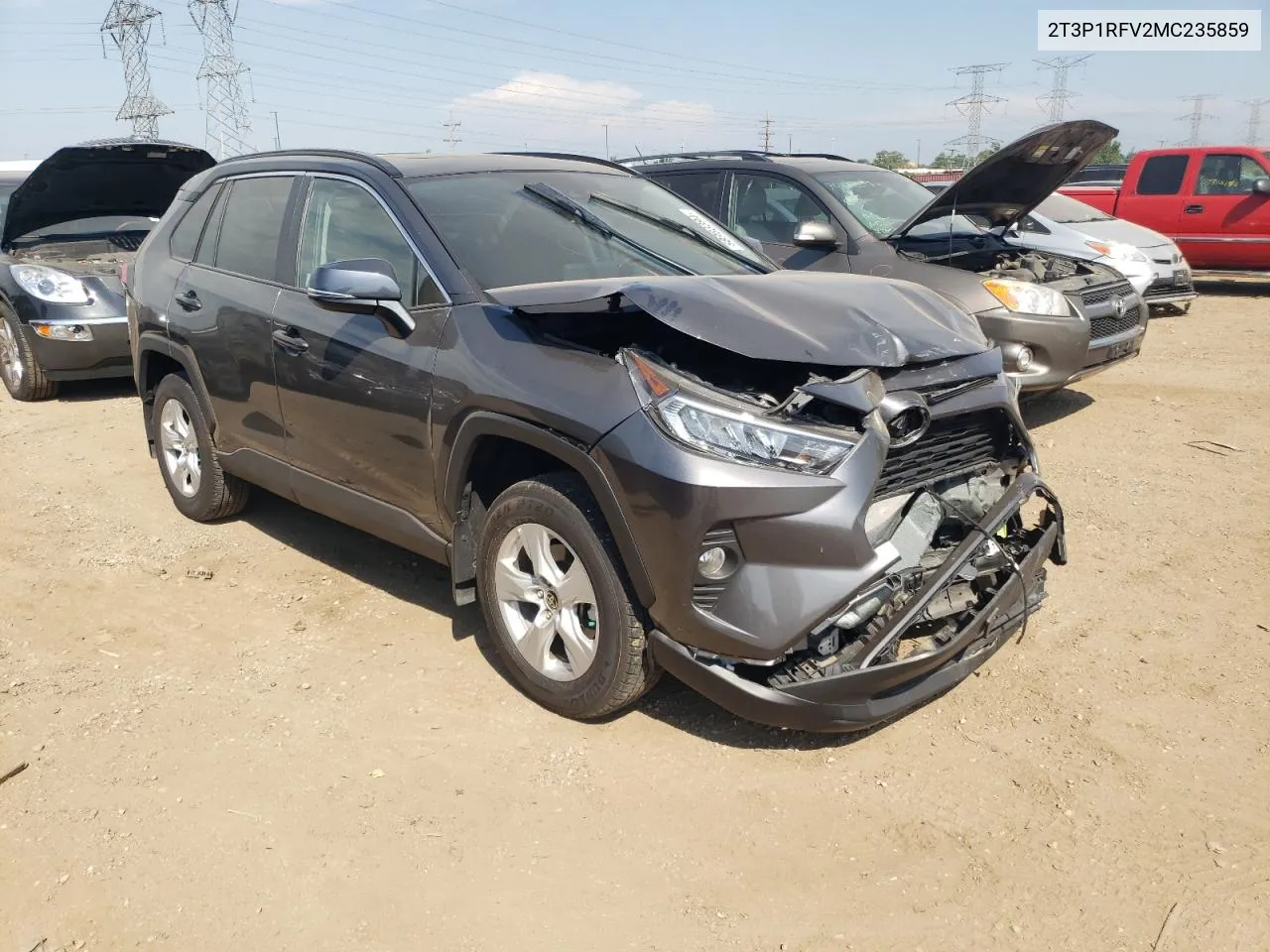 2T3P1RFV2MC235859 2021 Toyota Rav4 Xle