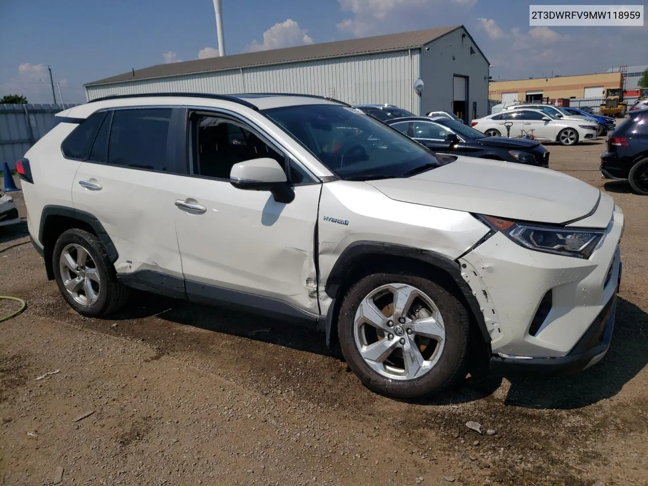 2021 Toyota Rav4 Limited VIN: 2T3DWRFV9MW118959 Lot: 68986004