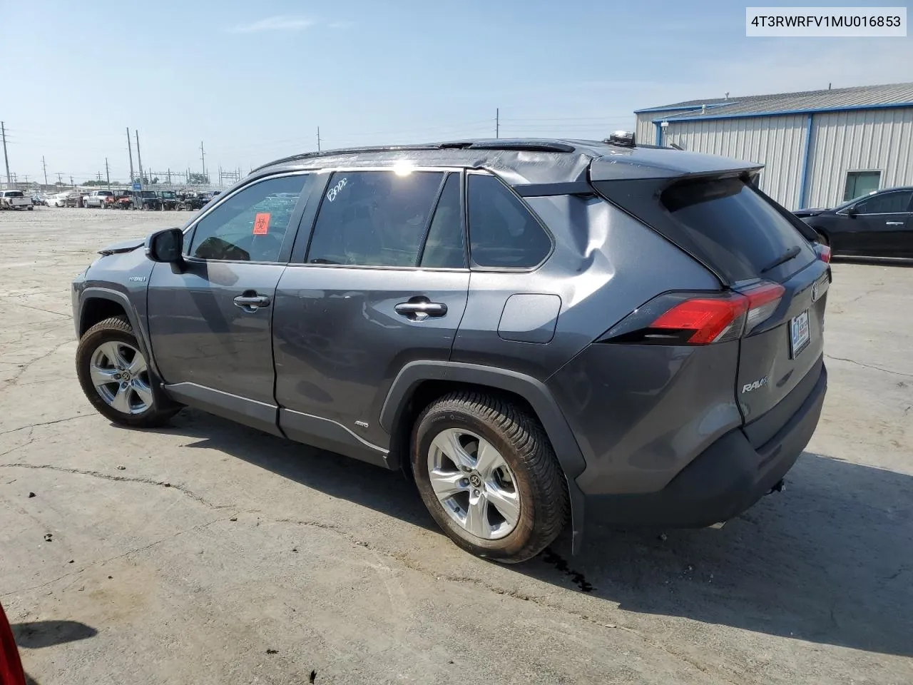 4T3RWRFV1MU016853 2021 Toyota Rav4 Xle