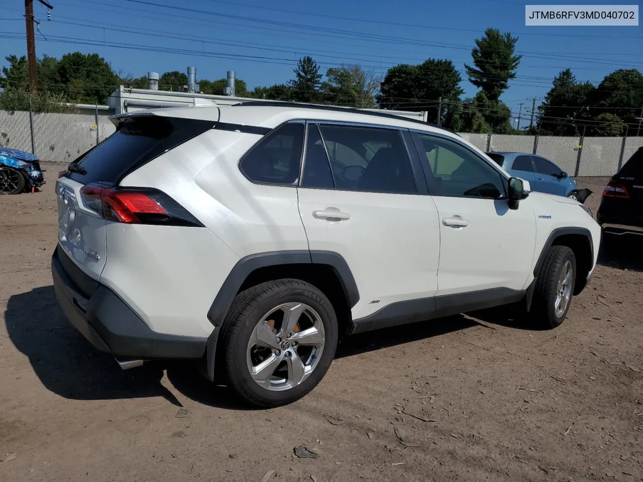 2021 Toyota Rav4 Xle Premium VIN: JTMB6RFV3MD040702 Lot: 69050194