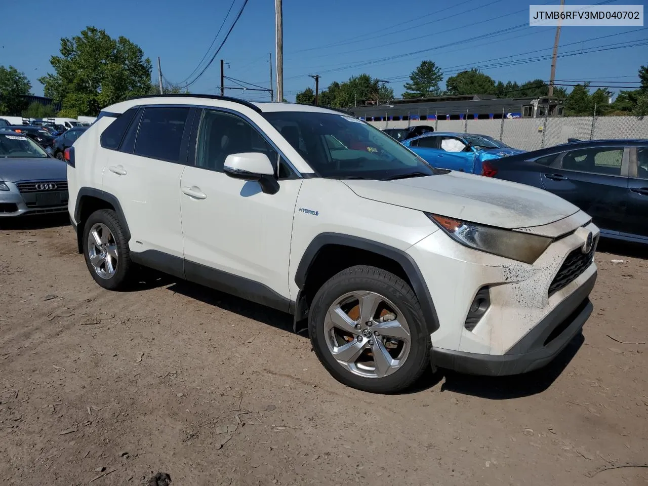 2021 Toyota Rav4 Xle Premium VIN: JTMB6RFV3MD040702 Lot: 69050194