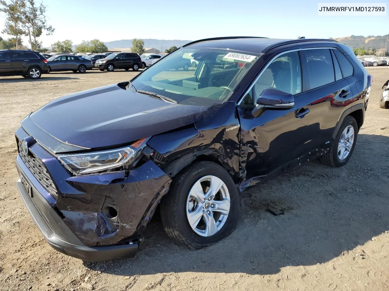 2021 Toyota Rav4 Xle VIN: JTMRWRFV1MD127593 Lot: 69082654